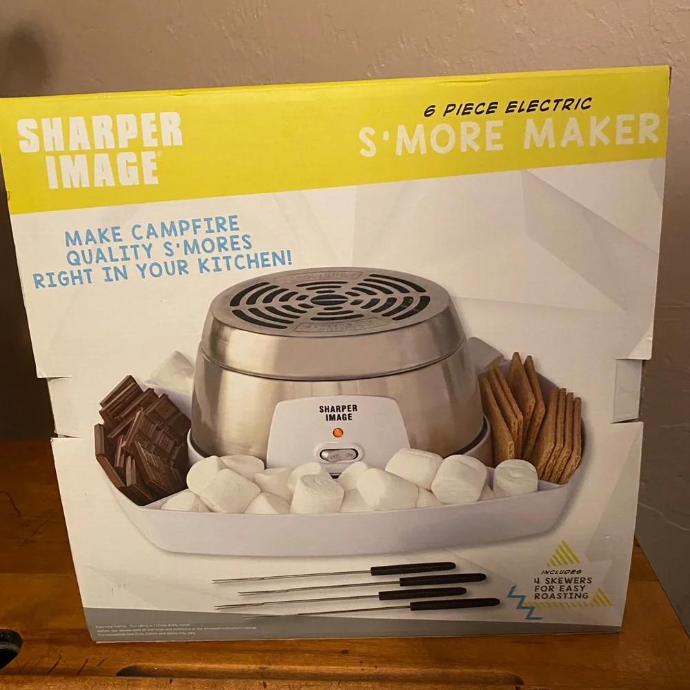 Sharper Image S’mores Maker 6 Piece Electric New